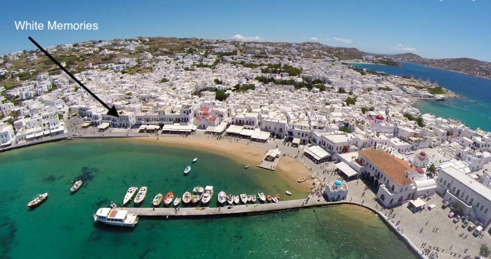 White Memories, Seafront Luxury Apartment Mykonos Mykonos Town Exteriör bild