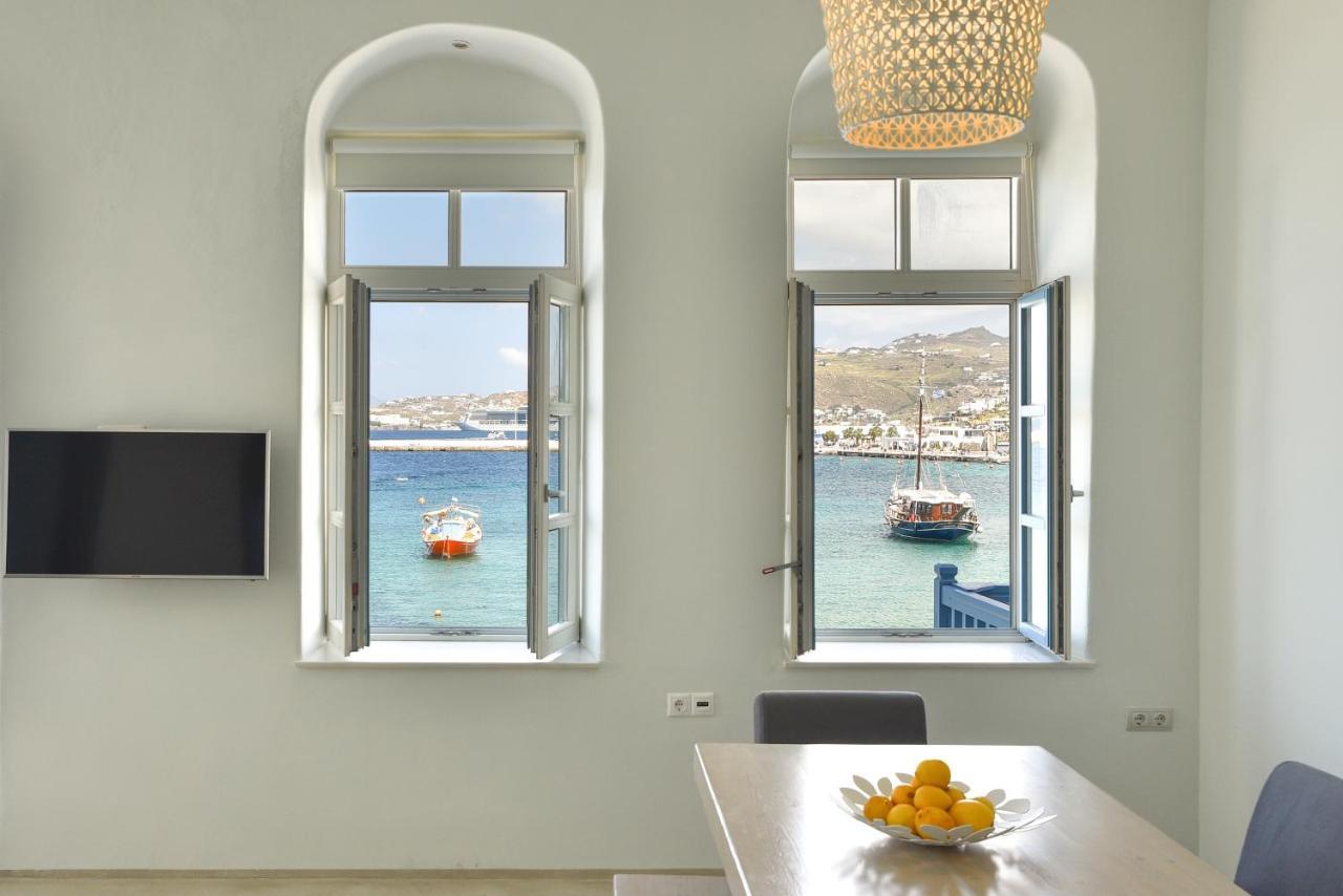 White Memories, Seafront Luxury Apartment Mykonos Mykonos Town Exteriör bild